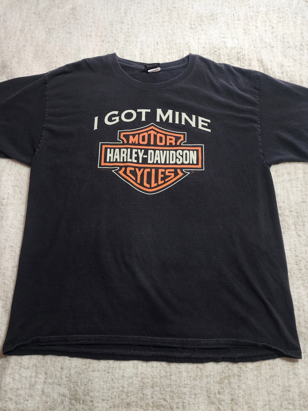 Vintage Y2k “i Got Mine” Harley Davidson Black T-shirt Virginia Large